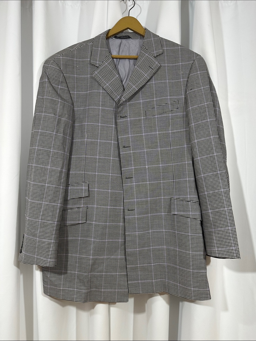 Steve Harvey Collection Sport Coat Hand Tailored Extra Fine Merino Wool Blazer